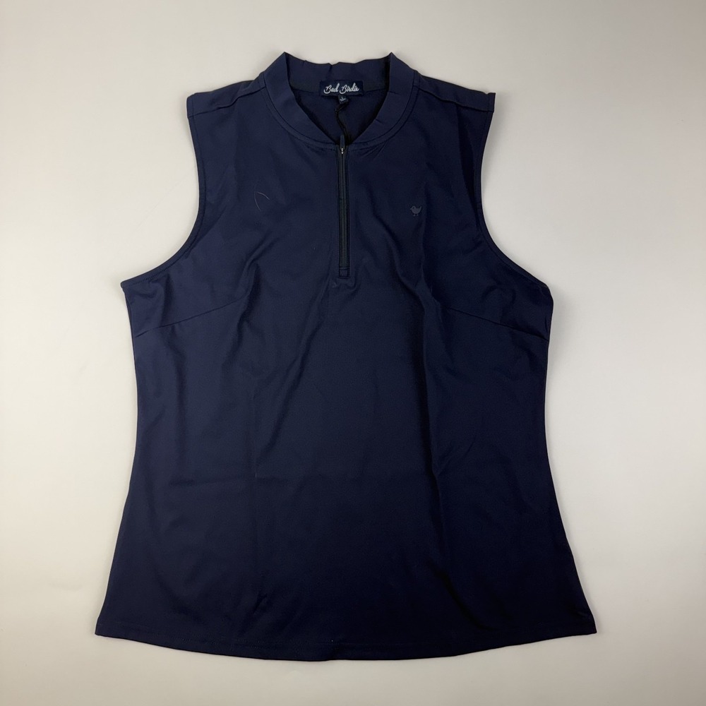 New Womens Bad Birdie Blade Sleeveless Navy Casual Golf Vest Size Large NWT